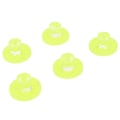 Miniatyrbilde 7 av 8: 5 stk Korallfragmentplugger Fluorescerende Grønn Rund Form Akryl Korallfragment Holder Base for Akvarium Fiskeskål