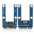 Pikkukuva 5 / 7: mSATA - SATA -sovitinkortti Mini SATA - 7pin SATA MPCIe -laajennus SATA vaakasuuntainen
