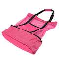 Miniatyrbillede 8 af 8: Mesh Strandtaske Multifunktion Mesh Design Top Lynlås Hold Friskhed Holdbar Stof Strand Tote til Strand Have Camping Rød