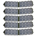 Miniatyrbilde 6 av 8: 5 Stk 16 Grids Plast Fiskeoppbevaringsboks Dobbeltsidig brødformet tilbehørsbeholder