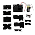 Miniatyrbild 2 av 8: Mini rolig leksak Unika presenter Värdelös låda DIY delar Kit Automatisk låda Leave Me Alone Svart