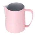 Miniatyrbilde 1 av 8: Melkeskummerkopp 304 Rustfritt Stål Tykk Kaffe Latte Melkekanne 600ml Rosa