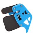 Miniatyrbillede 8 af 8: Bueskydning Finger Tab Skydetabs Dobbelt Lag Læder Tabs Beskyttelsesudstyr til Recurve Bue Bleu