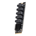 Miniatyrbild 3 av 8: Adapterkort PCIE M.2 till SATA3.0-enhet Gratis hårddisk-omvandlare för OS X för Llinux för Windows