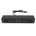 Miniatyrbilde 1 av 8: Datamaskinhøyttaler Bluetooth Desktop Soundbar HiFi Stereo Lydvolum Justerbar Minibar Høyttaler Ekstern høyttaler for PC Laptop
