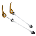 Miniatyrbillede 7 af 8: 2stk Road Mountain Cykel Quick Release Skewers Bike Forreste Bagspyd Tilbehør Gyldent