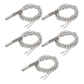 Miniatyrbilde 5 av 8: 5 stk 3D-skriver varmeelement 50W rustfritt stål hode nikkel krom tråd 3D-skriver varmeelement patronvarmer 1m/39.4in DC12V