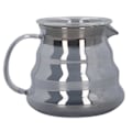 Miniatyrbilde 8 av 8: Elektroplettet grå kaffekanne i høyt borosilikatglass, håndkaffeserveringskanne for hjem og butikk, 300 ml