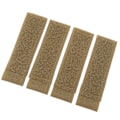 Miniatyrbillede 1 af 8: 4 stk. Hook and Loop Patch Nylon Hook and Loop Molle Fastgørelsespude til Træningsvest Jagt Skydespil Khaki