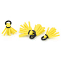Miniatyrbillede 7 af 8: 4 stk. Fiskefluer Flyde Skum Strike Indikatorer Drift Krog Positionering Floats Bobbers Gul