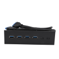 Miniatyrbilde 5 av 8: USB 3.0 frontpanelhub 5.25in 4 porter 5Gbps Stabil Plug and Play optisk stasjon Frontpanel for stasjonært hovedkort
