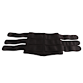 Miniatyrbillede 4 af 8: Talje-træner i polyester med lynlås, unisex, multifunktionel taljebandage til sport, sort, M