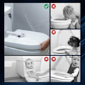 Pikkukuva 8 / 8: WC-lukon lukitus Vauvan ja lapsen turvallinen WC-istuimen lukko Helppo asentaa WC-kannen lukko