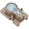 Miniatyrbillede 4 af 8: Udendørs Mini Overlevelsessikkerhedslygte IPX8 Vandafvisende Hjelm Guide Rail Signal Lampe Mud Farve Base Hvidt Lys
