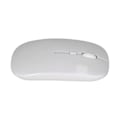 Miniatyrbillede 7 af 8: Trådløs Mus Genopladelig DualMode 2.4G Ergonomisk Lydløs Optisk Computer Tilbehør (Hvid)