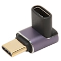 Pikkukuva 7 / 8: USB C oikeakulmasovitin naaras-uros 40Gbps PD240W lataus 8K 60Hz Middle Bend Type C 4.0 sovitin PC-puhelimeen