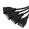 Pikkukuva 5 / 8: 4 porttia USB 2.0 - RJ45 Hub Ethernet Extension Extender Verkkosovittimen kaapeli