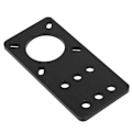 Miniatyrbillede 3 af 8: NEMA 17 Anodiseret aluminium trinmotor monteringsplade 3D printer tilbehør (sort)