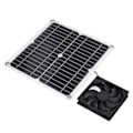 Miniatyrbillede 8 af 8: 12W solcellepanel-ventilatorsæt USB solcelledrevet ventilator til drivhuse skure kæledyrshuse mobiltelefonopladning