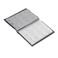 Miniatyrbild 8 av 8: Myntsamlingsalbum PVC Slitstark Lätt Bärbar Mynthållare Bok för Samlare Svart