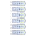 Miniatyrbillede 3 af 8: G9 pære dæmpbar øjenbeskyttelse energibesparende 14 LED'er 3W lyspære til lysekrone bordlampe 6 stk varmt lys 220V