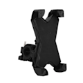 Miniatyrbillede 2 af 8: 3,5-7 tommer cykel telefonholder 360 grader roterende justerbar cykel mobiltelefon support stand sort
