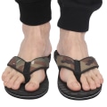 Miniatyrbilde 7 av 8: Sommer lettvekts flipflops flerlags antiskli tøfler EVA flipflops svart bunn(44 )