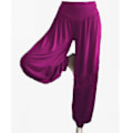 Miniatyrbillede 2 af 6: Yoga Harem Bukser til Kvinder 2XL Fuchsia
