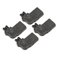 Pikkukuva 7 / 8: 4 kpl IEC320 C14 - IEC320 C5 power 90 asteen oikea kulma IEC320 C14 uros - C5 naaras power 250 V