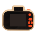 Miniatyrbillede 8 af 8: Børnekamera HD 40MP Dobbelt Kamera 2.0 tommer IPS Display 600mAh Natkamera USB Genopladeligt Digitalt Videokamera til Børn Gul