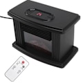 Miniatyrbillede 5 af 8: Elektrisk pejsvarmer lille mini stille stilfuld skrivebords elektrisk rumvarmer til soveværelser kontorer EU-stik 220V