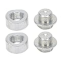 Miniatyrbillede 4 af 8: 1 Par ilt-svejsemuffe til iltsensor M18 X 1,5 mm, hakket montering, med zinkbelagt prop til bil