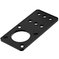Miniatyrbillede 7 af 8: NEMA 17 Anodiseret aluminium trinmotor monteringsplade 3D printer tilbehør (sort)
