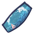 Pikkukuva 8 / 8: Sukellus Face Guard Hihnat Cover Snorklauslasit Lasit Neopreeni Hiustensuoja WrapSea Waves Islands