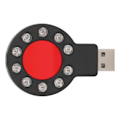 Miniatyrbild 8 av 8: USB-gränssnittskameradetektor 10 infraröda lampor GPS-lokaliseringsavsökning RF-signaltestare 5V