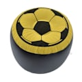 Miniatyrbilde 5 av 8: Fotball oppblåsbar stol PVC flokking bærbar krakk sofa for sommerstrand reiser