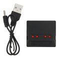 Miniatyrbillede 1 af 8: 3.7v Lithium Batterioplader JST Stik 4 i 1 Batterioplader til 4 Akset Flymodel