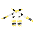 Pikkukuva 4 / 8: Värikkäät Propeller Drone Low Noise Props -potkurit Mavic Air 2/Air 2S -tarvikkeille (keltainen musta)