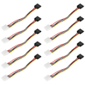 Pikkukuva 4 / 8: 10 kpl SATA-kaapeleita iso 4-15-pinninen IDESATA - power power tuottamiseen