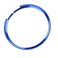 Miniatyrbillede 2 af 8: Fjernbetjeningsnøgle Ring Trim Aluminium Legering Erstatning for MINI R55 R56 R57 R58 R59 R60 Mørkeblå