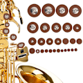 Pikkukuva 2 / 8: 28kpl Multi Size Sax Nahkapehmusteiden set sopraanosaksofonille