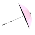 Miniatyrbilde 5 av 8: Babyvogn Parasoll UV-beskyttelse Fri Rotasjon Avtakbar Universal Vogn Parasoll Rosa