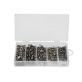 Miniatyrbilde 4 av 8: 210 stk/parti 8 form fiskesvinger med solide ringer rullende metall fiskekobling