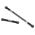 Miniatyrbillede 5 af 8: Metal Opgraderet Servo Link Stang Styretøjs Trækstang til MN D90 MN91 MN96 MN99S RC Bil Dele Sort