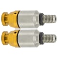 Miniatyrbillede 5 af 8: 2 stk. M5x0.8 Aluminium Legering Gaffel Luftudlufter Trykaflastningsventil Udskiftning til CRF150R CR125R CR250R CRF250R Gul