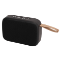 Pikkukuva 4 / 8: Langaton Bluetooth-kaiutin muovia ja kangasta, ladattava 300 mAh:n kannettava langaton kaiutin juhliin, rannalle, retkeilyyn, musta