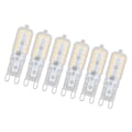 Miniatyrbillede 4 af 8: 6 stk. G9 LED-pære 5W Transparent Cover 22LED Justerbar G9 Lyse pære til Loftslampe Væglampe Bordlampe Varm Hvid 110-140V