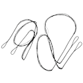 Miniatyrbillede 3 af 8: 2 stk Bueskydning Bowstring Recurve Bue String 12 tråde 145cm/57.1in 117cm/46.1in Erstatning
