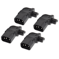 Pikkukuva 5 / 8: 4 kpl IEC320 C14–IEC320 C5 -sovittimen power uros-naaras muunnospistoke 250 V 2,5-10A 2500 W