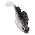 Pikkukuva 6 / 8: Deep Running Soft Bait Jumping Mela Tail 75mm/13g Anti-Hanging Bottom Fake Pehmeä SyttiMusta hopea